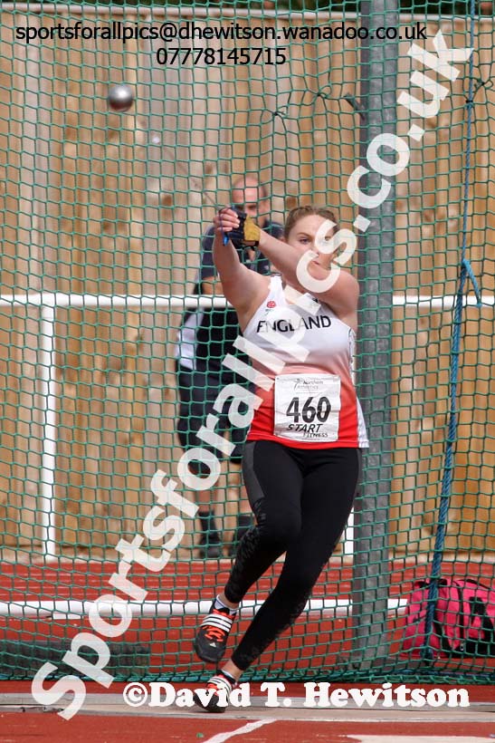 Womens under-17s hammer, Northern Under-13s, U-15s and 17s Championships. Photo: David T. Hewitson/Sports for All Pics